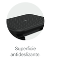 REPOSAPIES EN POLIPROPILENO AJUSTABLE EN ANGULO Y 2 ALTURAS NEGRO