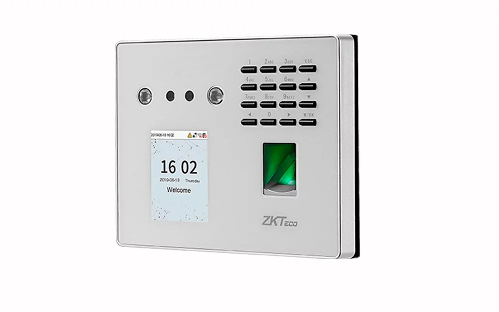 CONTROL DE ACCESO VISIBLE LIGHT 3000 ROSTROS 3000 HUELLAS 10K TARJETAS ADMS WIFI ZKTECO