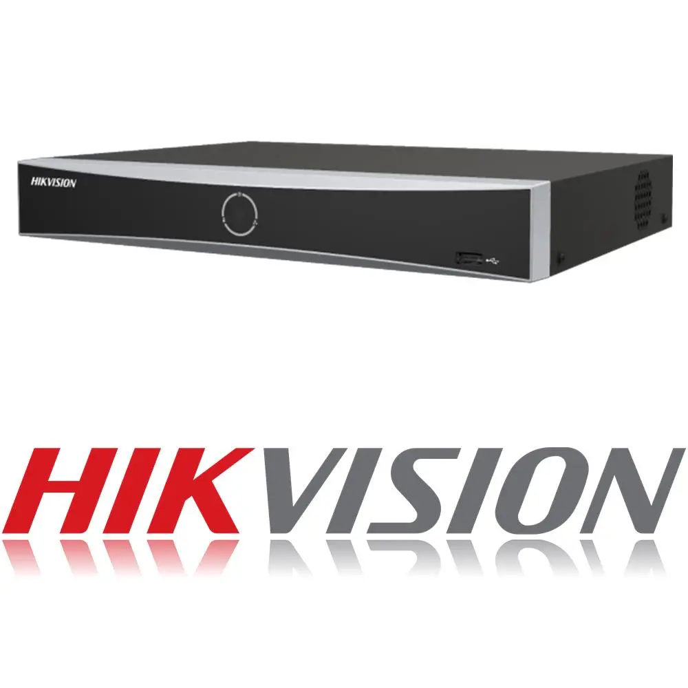 NVR POE DE 16 CANALES IP HIKVISION 12 MEGAPIXEL 4K CON 16 PUERTOS POE ACUSENSE 2 SATA HDMI 4K