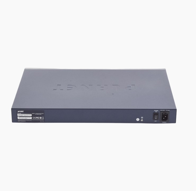 SWITCH DE 48 PUERTOS POE ADMINISTRABLE BASE 1000 GIGABYTE + 4 PUERTOS SFP 440W PLANET