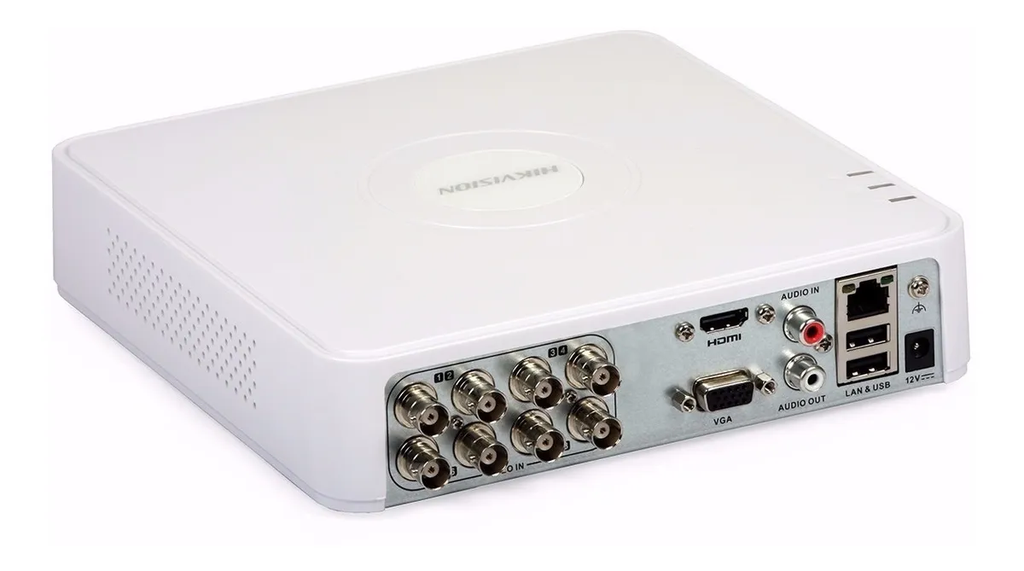 DVR 8 CANALES HIKVISION 2 MEGAPIXELES LITE 1080P 1 SATA H265+ ACUSENSE AUDIO