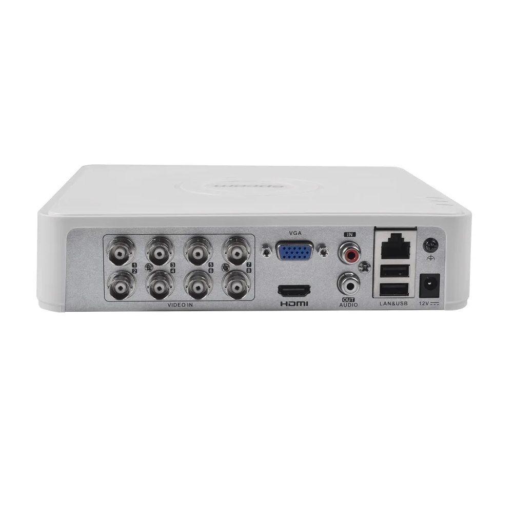 DVR 8 CANALES HIKVISION 2 MEGAPIXELES LITE 1080P 1 SATA H265+ ACUSENSE AUDIO