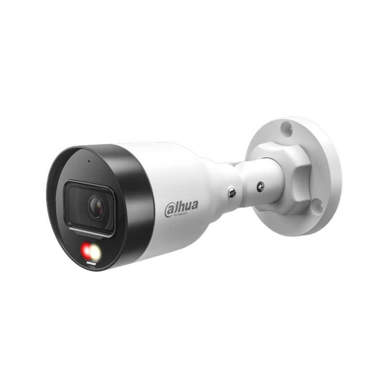 CAMARA DE SEGURIDAD IP BALA 4 MEGAPIXELES DAHUA FULL COLOR 2.8M 30M IP67 MICROFONO SEMI METALICA POE