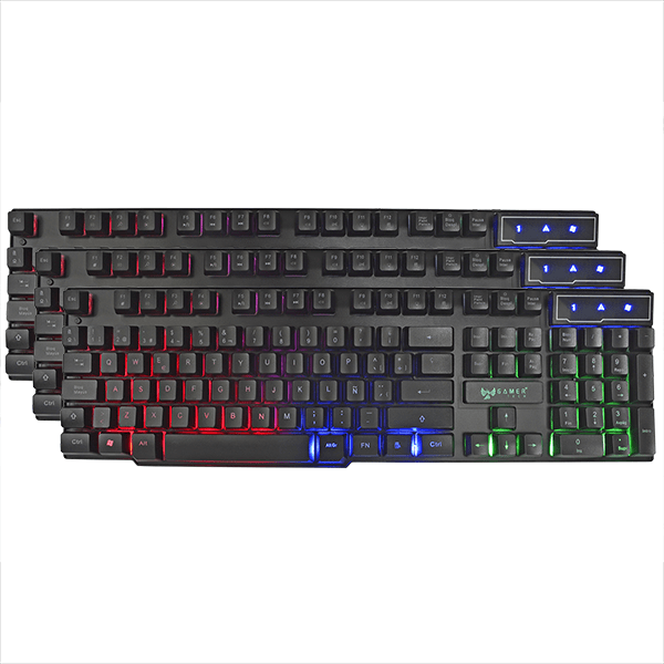 TECLADO GAMER USB MEMBRANA RETROILUMINADO LED RGB JALTECH