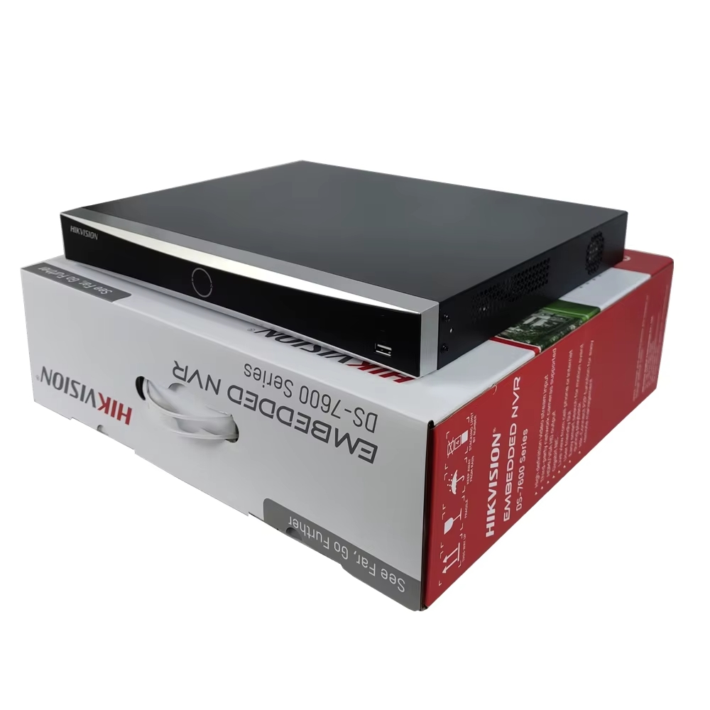 NVR DE 8 CANALES IP 12 MEGAPIXELES 8 PUERTOS POE ACUSENSE 4K RECONOCIMIENTO FACIAL 2 SATAS HIKVISION