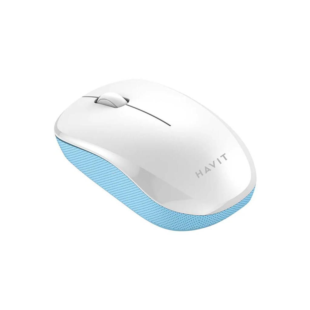 MOUSE INALAMBRICO HAVIT BLANCO NANO RECEPTOR 1200 DPI 1.5M