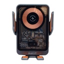 CARGADOR INALAMBRICO HAVIT PARA CARRO SOPORTE DE CELULAR 15W AJUSTE AUTOMATICO