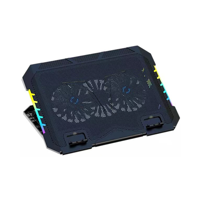 BASE REFRIGERANTE GAMER LED 2 COOLER USB CON SOPORTE PARA EL CELULAR