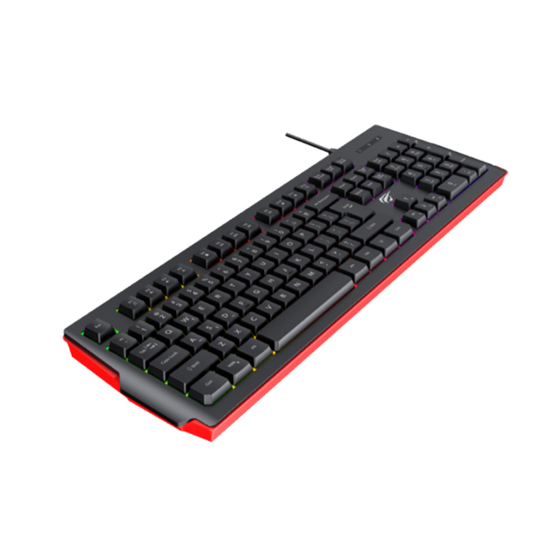 TECLADO GAMER HAVIT MEMBRANA RGB USB NYLON FUNCIONES RAPIDAS