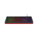 TECLADO GAMER HAVIT MEMBRANA RGB USB NYLON FUNCIONES RAPIDAS