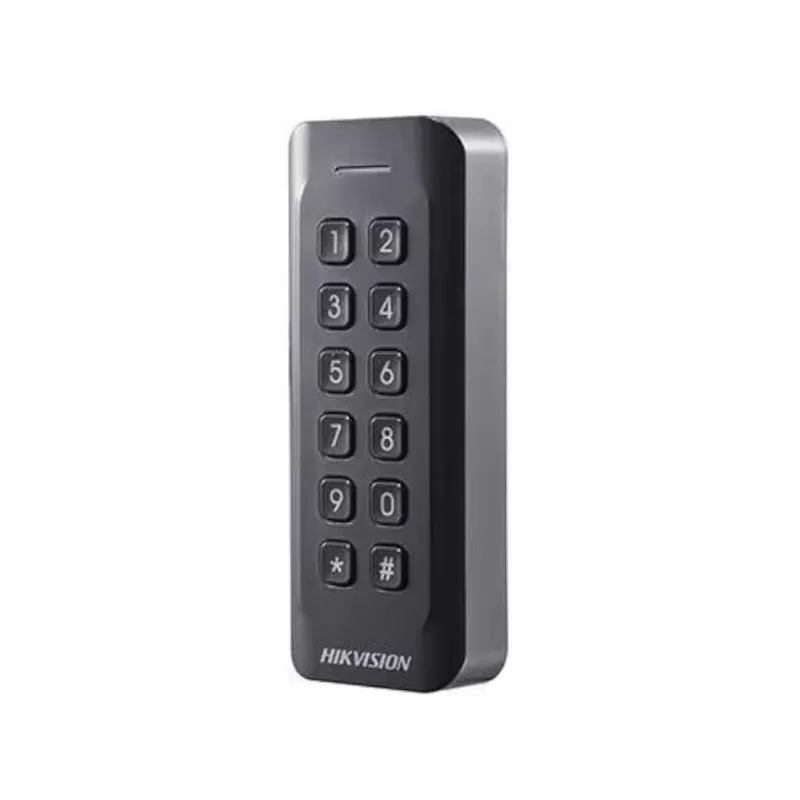 LECTOR DE TARJETAS HIKVISION Y CONTRASEÑAS EXTERIOR IP65 WIEGAND INDICADOR LED