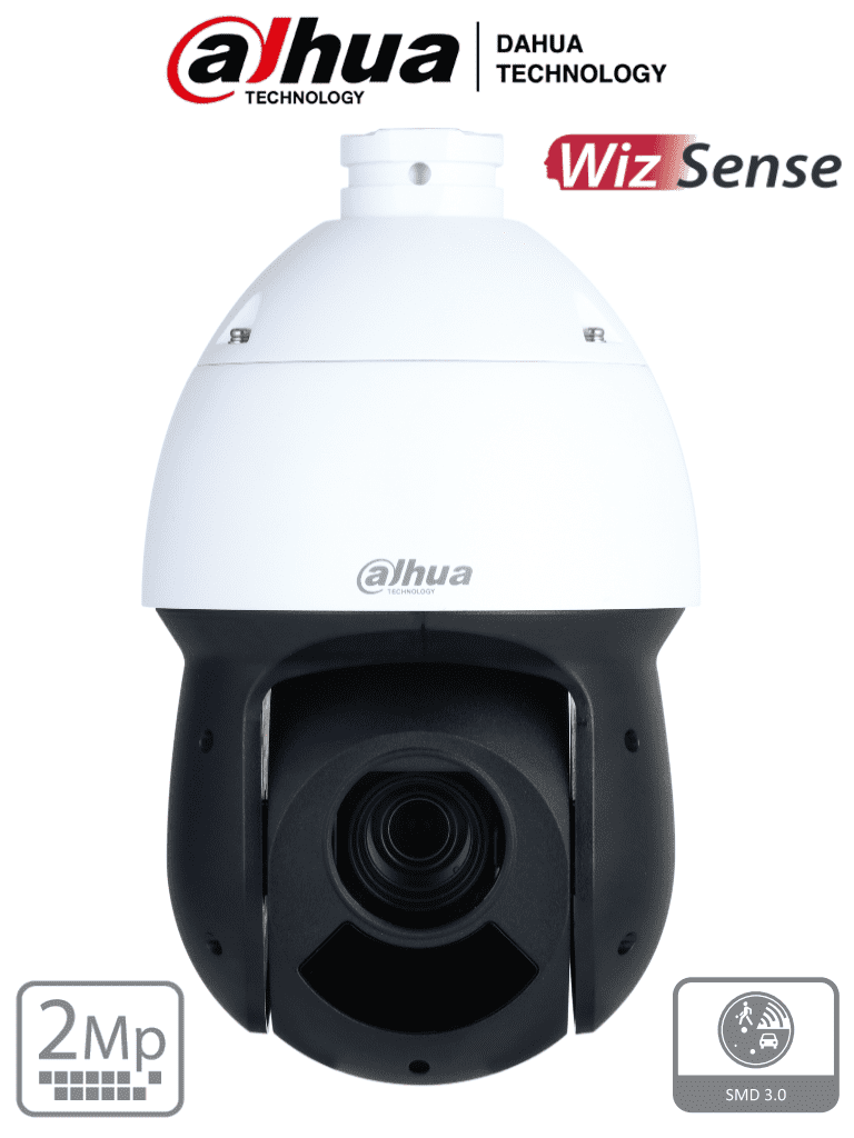 CAMARA PTZ IP DE 2 MEGAPIXELES AI 25X 100M POE IP66 H265+ INCLUYE SOPORTE SIN FUENTE