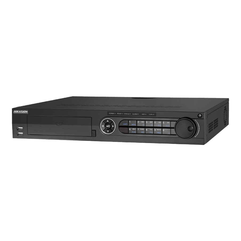 DVR DE 32 CANALES DE 8 MEGAPIXELES HIKVISION + 32 CANALES IP + 4 SATA + 16 ENTRADAS ALARMA ACUSENSE