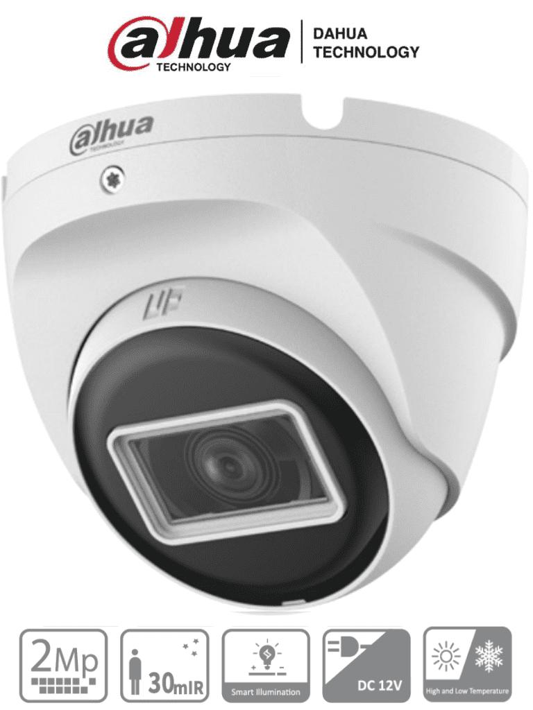 CAMARA DE SEGURIDAD DOMO METALICO DE 2MP 1080P 30M IP67 2.8MM DAHUA