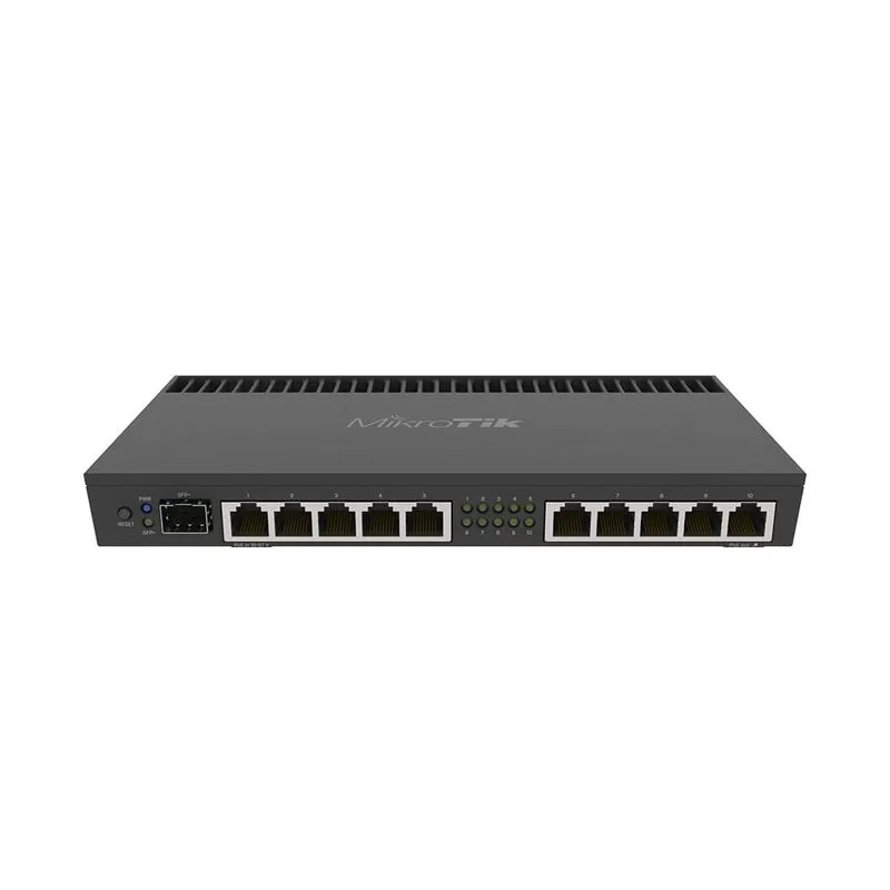 ROUTER 10 PUERTOS GIGABIT +1 PUERTO SFP CPU 4 NUCLEOS MICROTIK