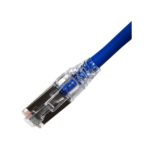 PATCH CORD UTP ULTRADELGADO CATEGORIA 6A BLINDADO FTP AZUL LSZH 2 METROS