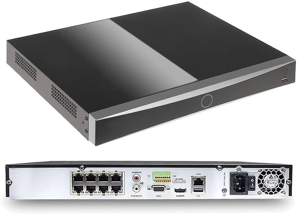 NVR DE 8 CANALES IP 12 MEGAPIXELES 8 PUERTOS POE ACUSENSE 4K RECONOCIMIENTO FACIAL 2 SATAS HIKVISION