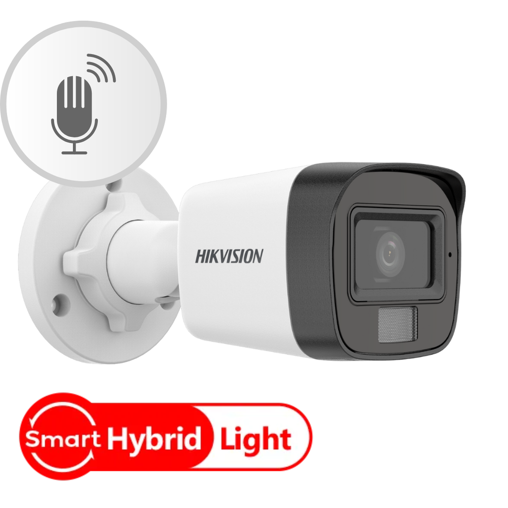 CAMARA DE SEGURIDAD BALA HIKVISION COLOR VU 25M 2.8M IP67 MICROFONO