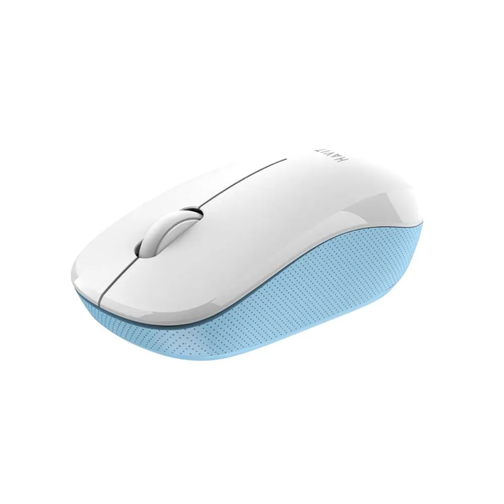 MOUSE INALAMBRICO HAVIT BLANCO NANO RECEPTOR 1200 DPI 1.5M