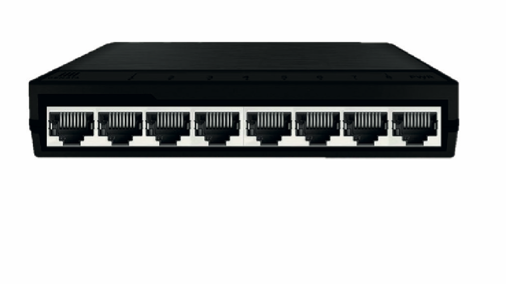 SWITCH DE 8 PUERTOS POE BASE 1000 GIGABYTE RJ45 TRANSMISION 100 METROS