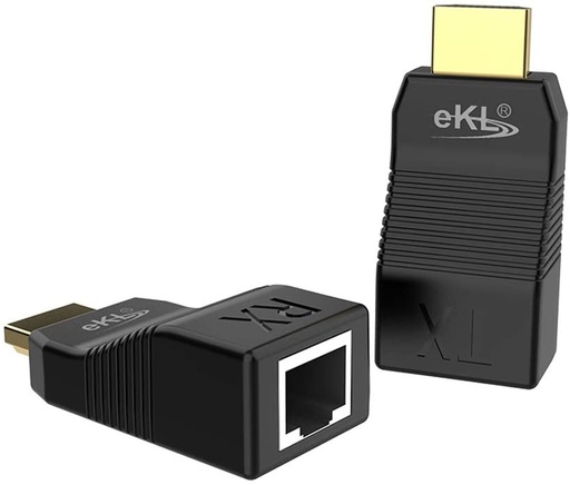 [EXTENSOR] ADAPTADOR EXTENDER ACTIVO HDMI POR CABLE RED UTP 30 METROS