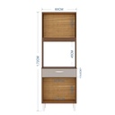 ALACENA KELLY CAPUCHINO HUESO 4 PUERTAS COCINA