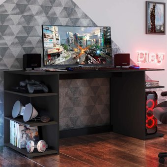 ESCRITORIO MESA GAMER PRO 2021 NUEVO MODELO - NEGRO