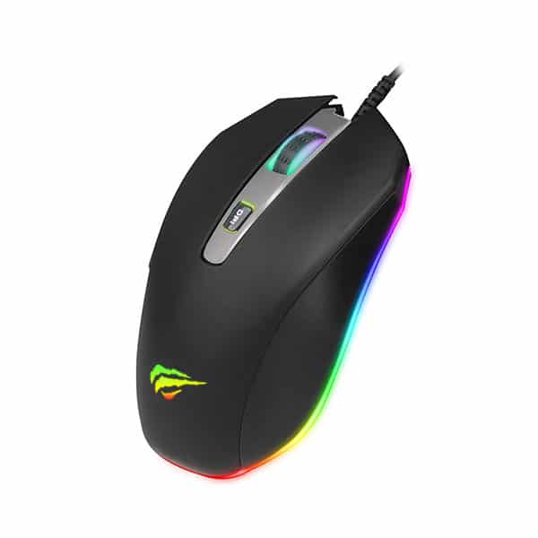 MOUSE HAVIT RGB BACKLIT PROGRAMMABLE / 7 BOTONES/ 4800 DPI HV-MS1012A