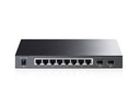 SWITCH TP-LINK POE ADMINISTRABLE 8 PUERTOS 10/100/1000 + 2 PUERTOS SFP