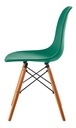SILLA EAMES TRADICINAL CON PATAS DE MADERA - AGUA MARINA