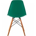 SILLA EAMES TRADICINAL CON PATAS DE MADERA - AGUA MARINA