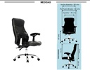 SILLA PARA OFICINA EJECUTIVA EN CUERINA RECLINABLE GIRATORIA BELGRADO