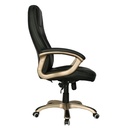 SILLA BELGICA ALTA / BASE NYLON / ESPALDA Y ASIENTO EN CUERO SINTETICO NEGRO