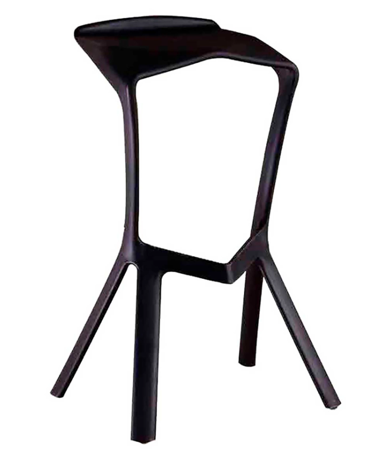SILLA BAR PIZZA ALTA - NEGRO
