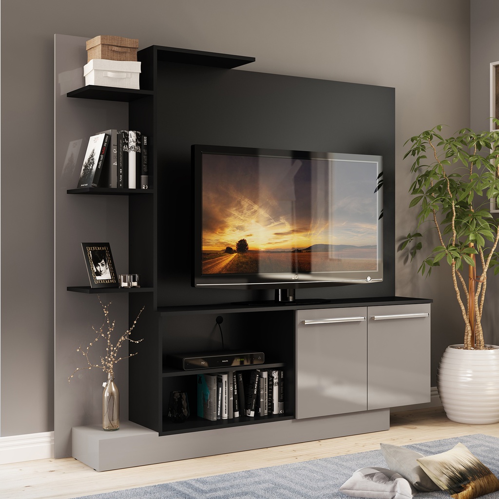 CENTRO DE ENTRETENIMIENTO PORTO NEGRO TV 55`  165CM ANCHO