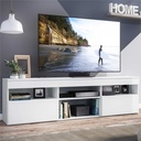 RACK GABINETE PARA TV PARIS DE 65 PULGADAS COLOR BLANCO