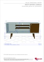 RACK GABINETE SAFIRA 135X43 CM 55 PULGADAS