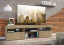 RACK GABINETE PARA TV PARIS DE 65 PULGADAS COLOR RUSTICO