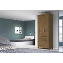 CLOSET NEW CAIRO 3 PUERTAS DE 204 CM * 82 CM - CASTAÑO