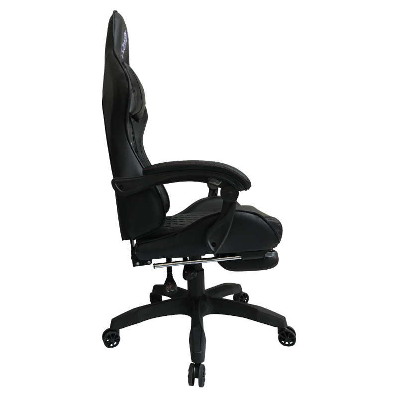 SILLA GAMER REPOSAPIES COJIN CERVICAL RECLINABLE UMEKO NEGRA