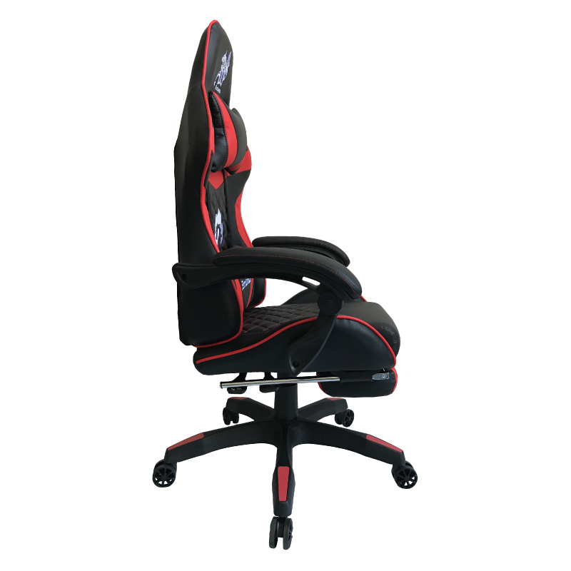 SILLA GAMER REPOSAPIES COJIN CERVICAL RECLINABLE UMEKO ROJA