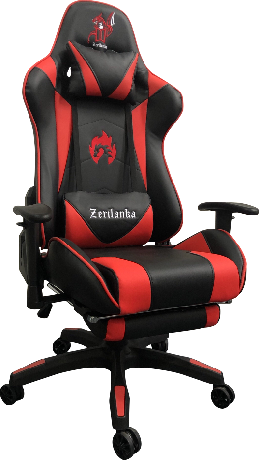 SILLA GAMER RECLINABLE ERGONOMICA ROJA KITSUNE