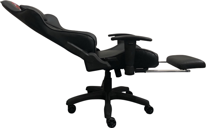 SILLA GAMER RECLINABLE ERGONOMICA NEGRA KITSUNE