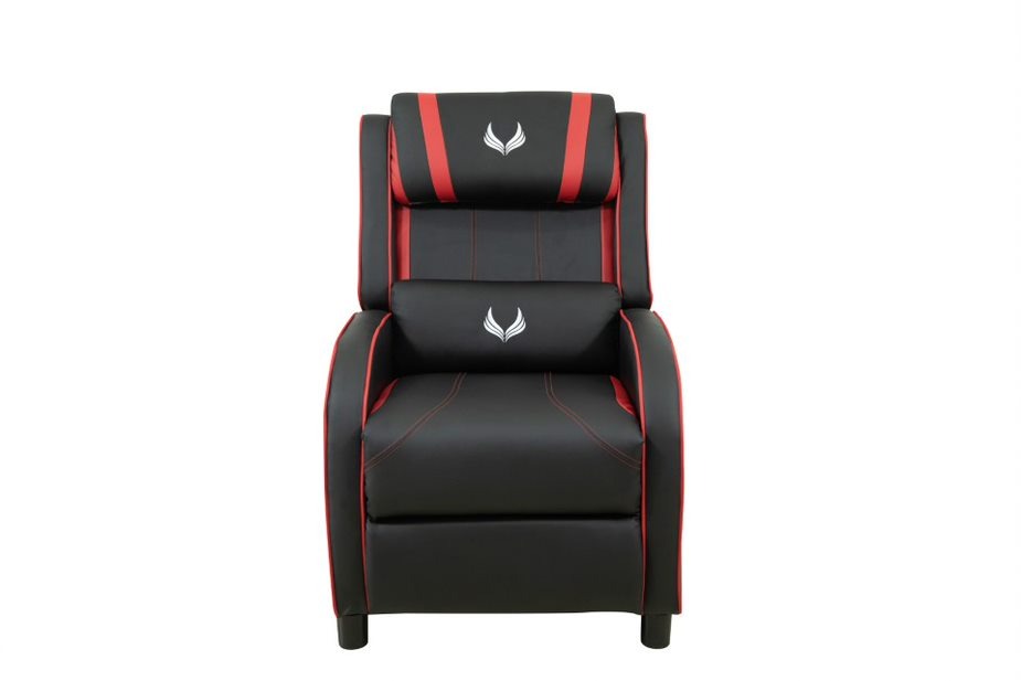 SILLA GAMER SILLÓN KRATOS RECLINABLE PARA OFICINA 2 COJINES CUERO