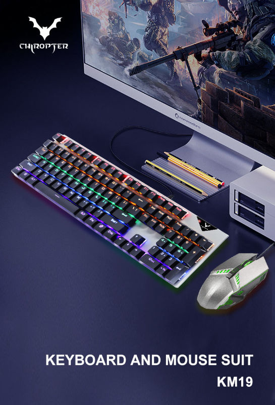 COMBO GAMER SEMIPROFESIONAL TECLADO MECANICO + MOUSE GAMER 2400DPI