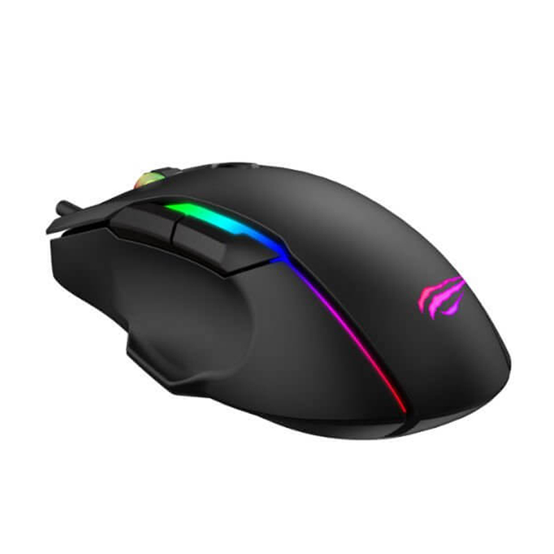 MOUSE HAVIT RGB BACKLIT PROGRAMMABLE / 7 BOTONES/ 4800 DPI HV-MS1012A