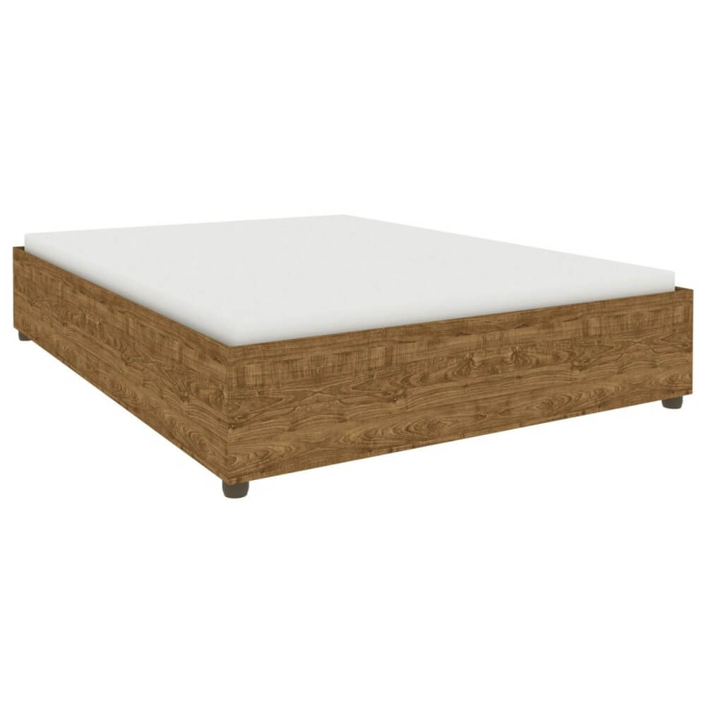 BASE CAMA DOBLE MDP MONACO 195 X 146 CM IMBUIA RUSTIC