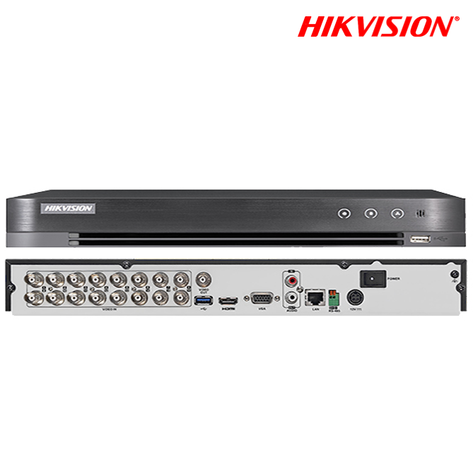 DVR 16CH TURBO 4MP lite 1BAHIA/10TB H.265+ ANALITICAS 30FPS HDMI/VGA METAL 2nd Gen AcuSense HIKVISION