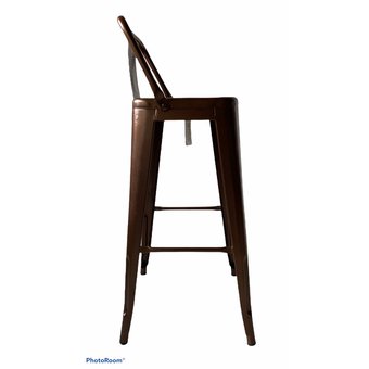 SILLA BAR BUTACO TOLIX METALICO BRILLANTE COBRE