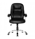 SILLA ESTOCOLMO ALTA / BASE NYLON / ESPALDA Y ASIENTO EN CUERO SINTETICO